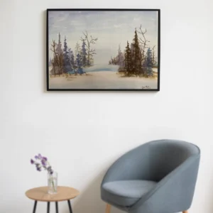 Watercolor Winter Scene